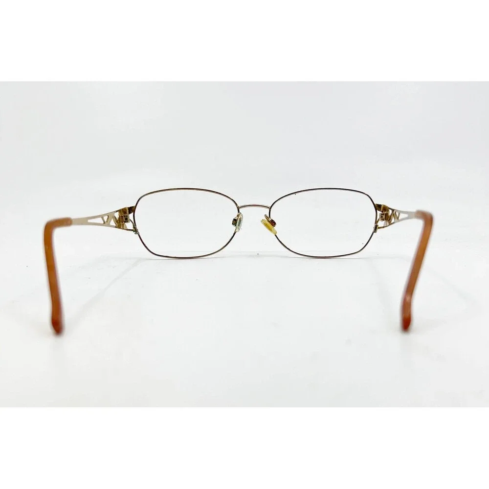 Sophia Loren Eyeglasses Womens Gold Red Filigree Oval M211 51-17-135